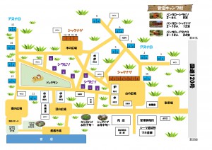 菅沼キャンプ村見取り図